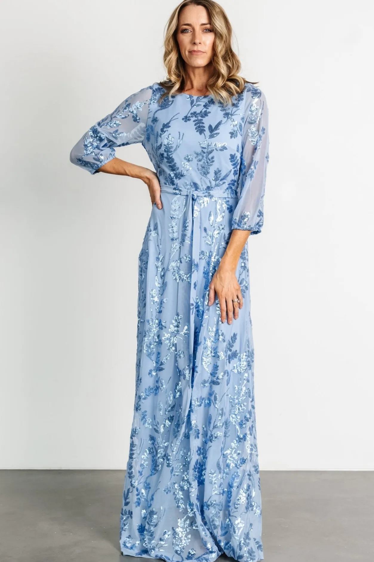 Online Baltic Born Destiny Sequin Maxi Dress | Blue
