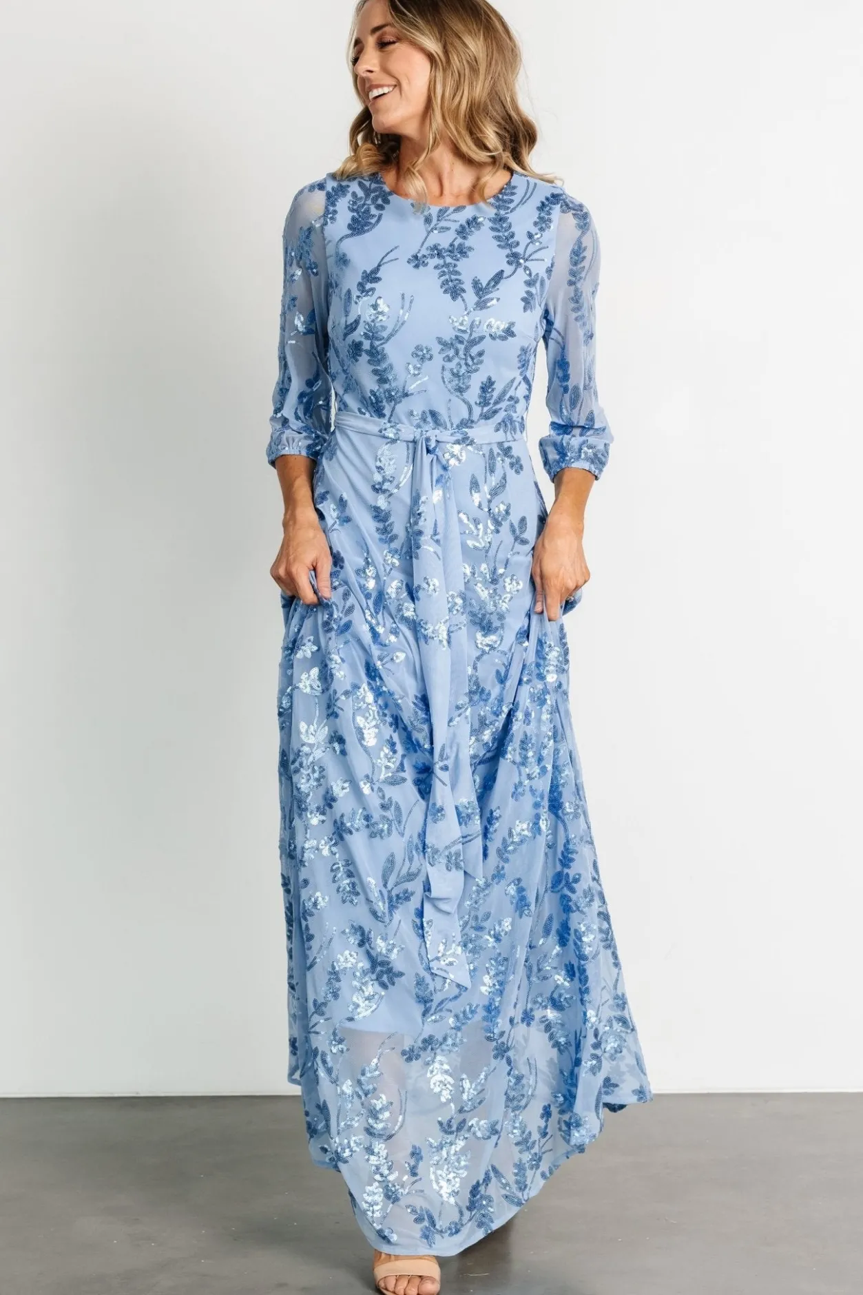 Online Baltic Born Destiny Sequin Maxi Dress | Blue