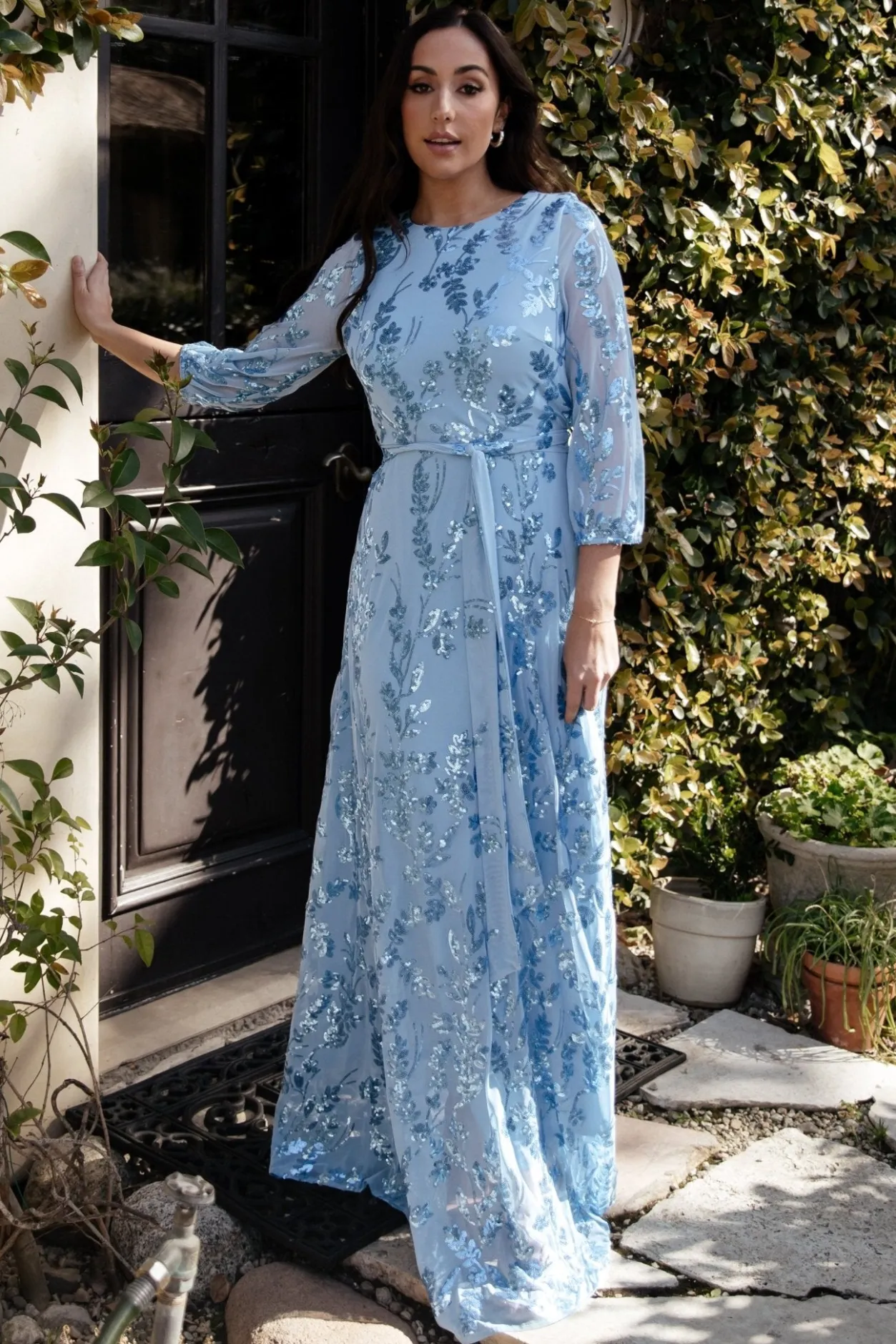 Online Baltic Born Destiny Sequin Maxi Dress | Blue