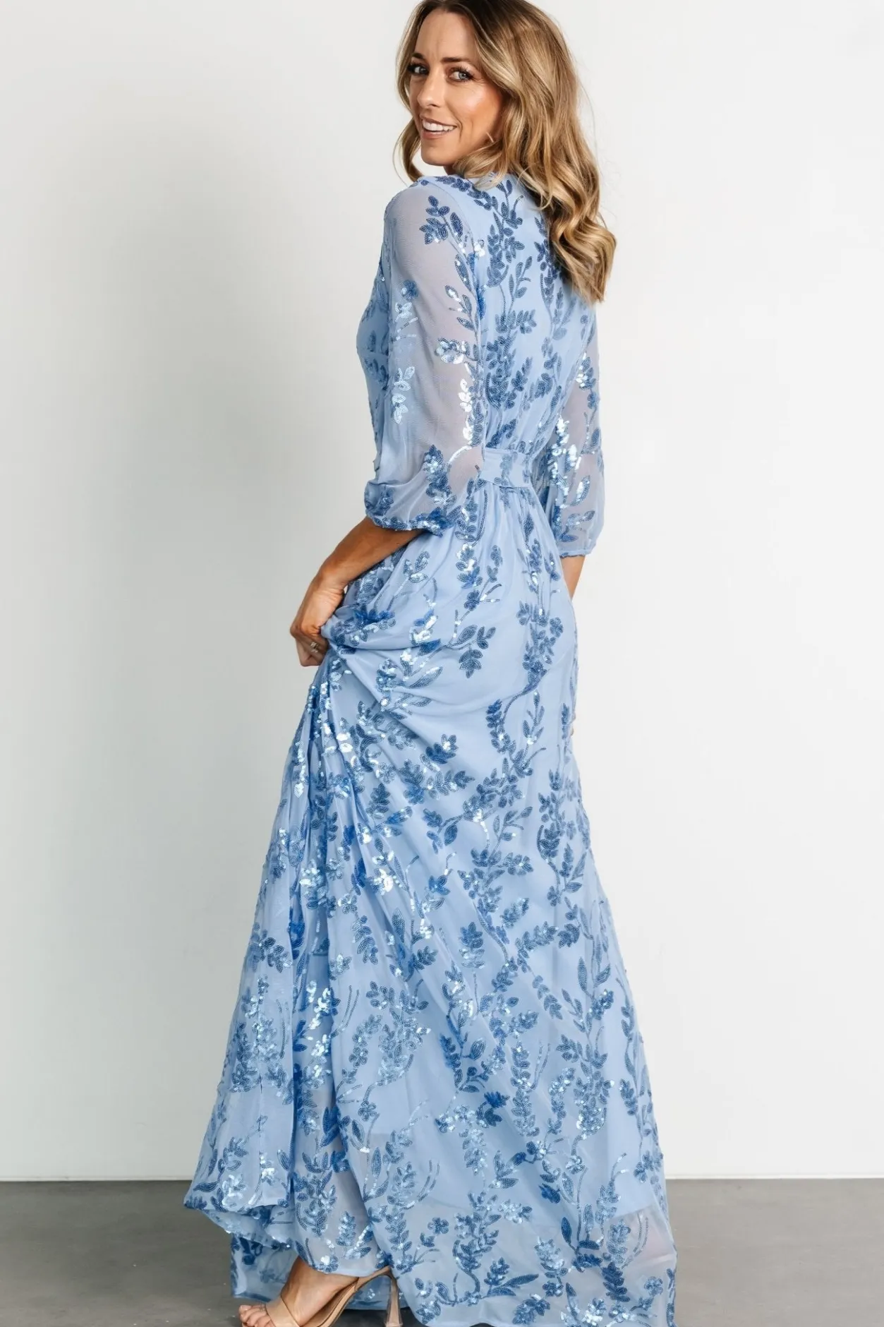 Online Baltic Born Destiny Sequin Maxi Dress | Blue