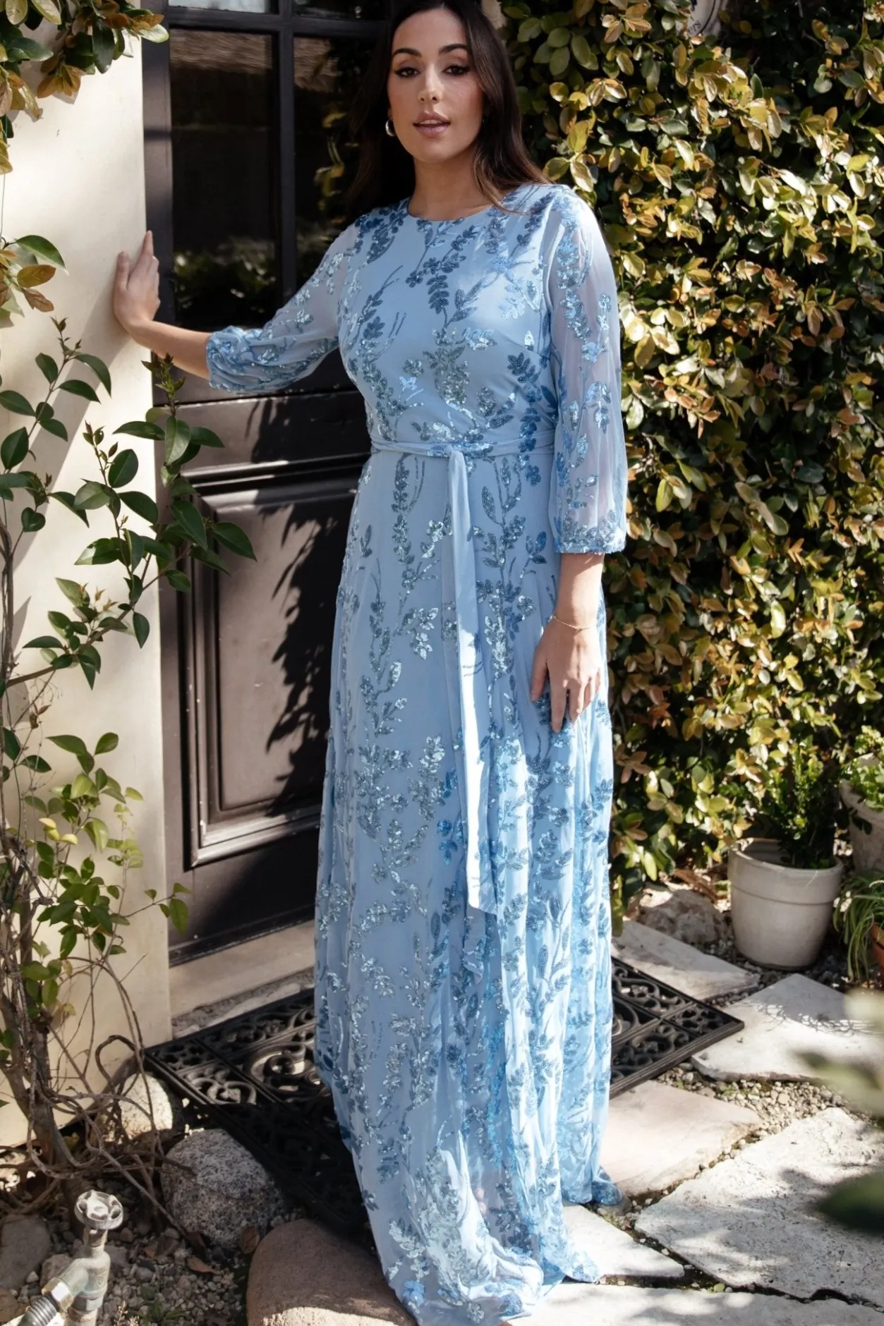 Online Baltic Born Destiny Sequin Maxi Dress | Blue