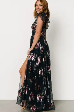 Hot Baltic Born Devany Maxi Dress | Navy Multi NavyMulti