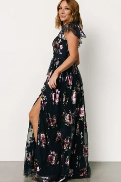 Hot Baltic Born Devany Maxi Dress | Navy Multi NavyMulti