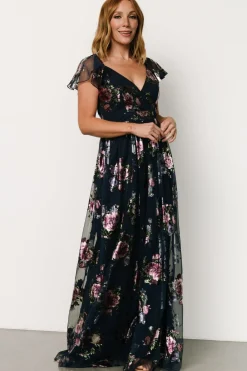 Hot Baltic Born Devany Maxi Dress | Navy Multi NavyMulti