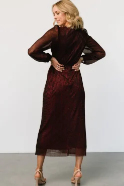 Best Baltic Born Devlyn Pleated Dress | Ruby Shimmer RubyShimmer