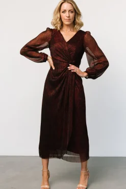 Best Baltic Born Devlyn Pleated Dress | Ruby Shimmer RubyShimmer