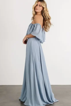 Best Baltic Born Diana Off Shoulder Maxi Dress | Light Blue LightBlue