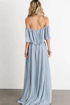 Best Baltic Born Diana Off Shoulder Maxi Dress | Light Blue LightBlue