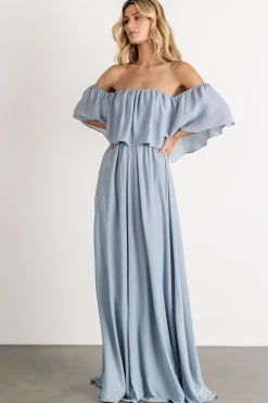 Best Baltic Born Diana Off Shoulder Maxi Dress | Light Blue LightBlue