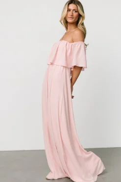 Best Baltic Born Diana Off Shoulder Maxi Dress | Blush