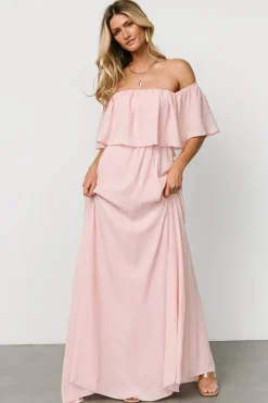 Best Baltic Born Diana Off Shoulder Maxi Dress | Blush