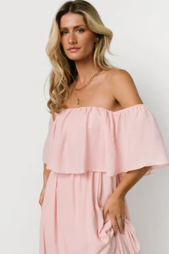 Best Baltic Born Diana Off Shoulder Maxi Dress | Blush