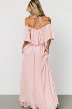 Best Baltic Born Diana Off Shoulder Maxi Dress | Blush