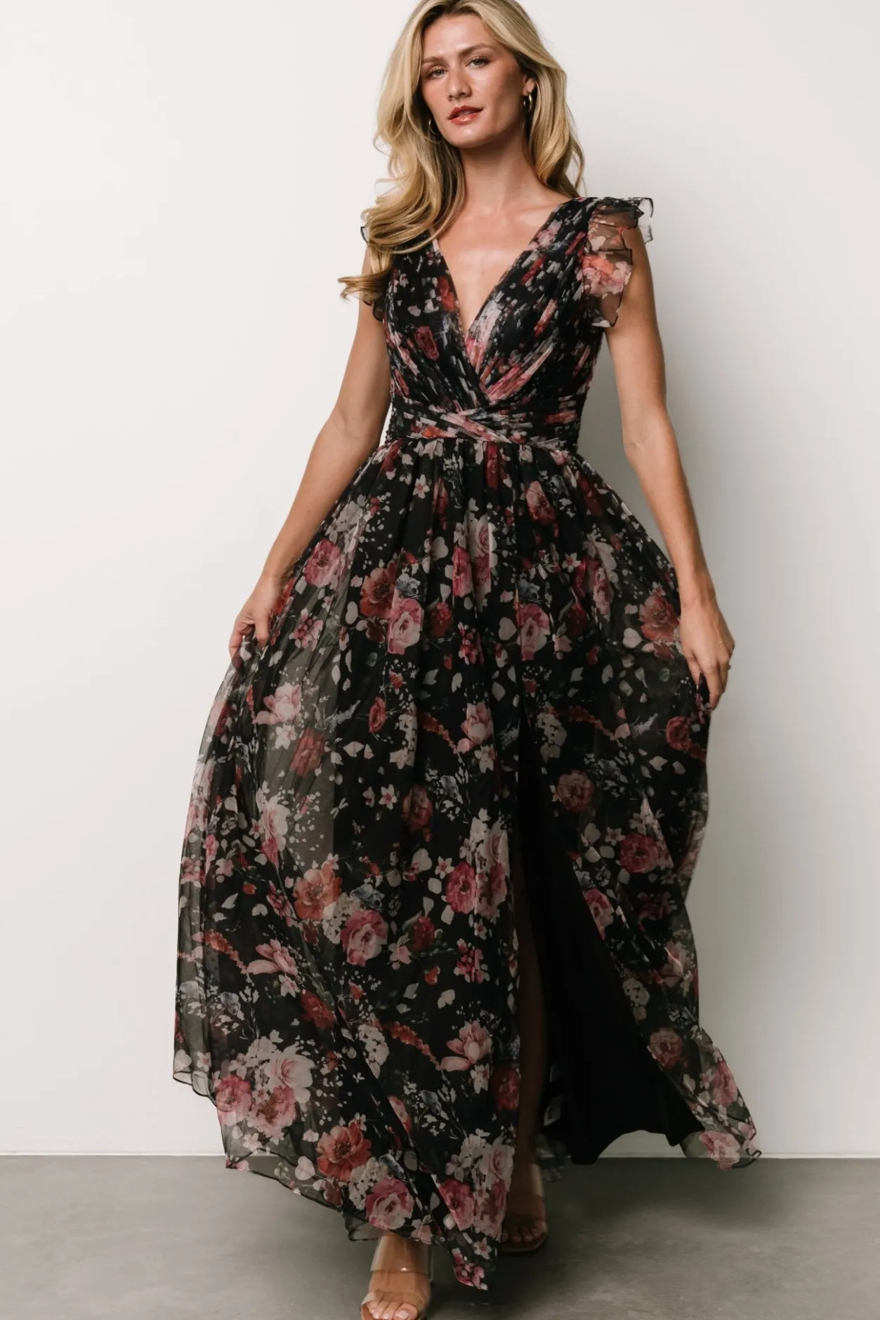 Clearance Baltic Born Dimitra Maxi Dress | Black Floral BlackFloral