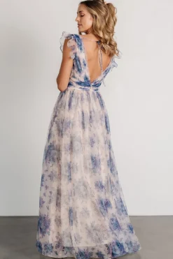 New Baltic Born Dimitra Maxi Dress | Natural + Slate Floral Natural+SlateFloral