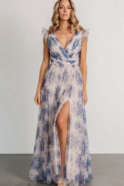 New Baltic Born Dimitra Maxi Dress | Natural + Slate Floral Natural+SlateFloral