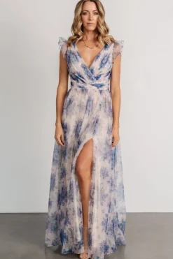 New Baltic Born Dimitra Maxi Dress | Natural + Slate Floral Natural+SlateFloral