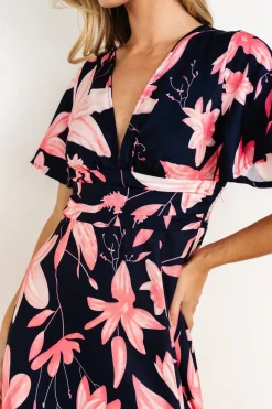 Fashion Baltic Born Dina Maxi Dress | Navy + Pink Floral Navy+PinkFloral