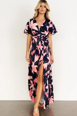 Fashion Baltic Born Dina Maxi Dress | Navy + Pink Floral Navy+PinkFloral