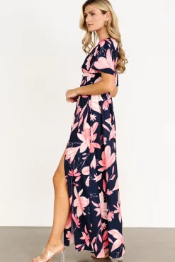 Fashion Baltic Born Dina Maxi Dress | Navy + Pink Floral Navy+PinkFloral