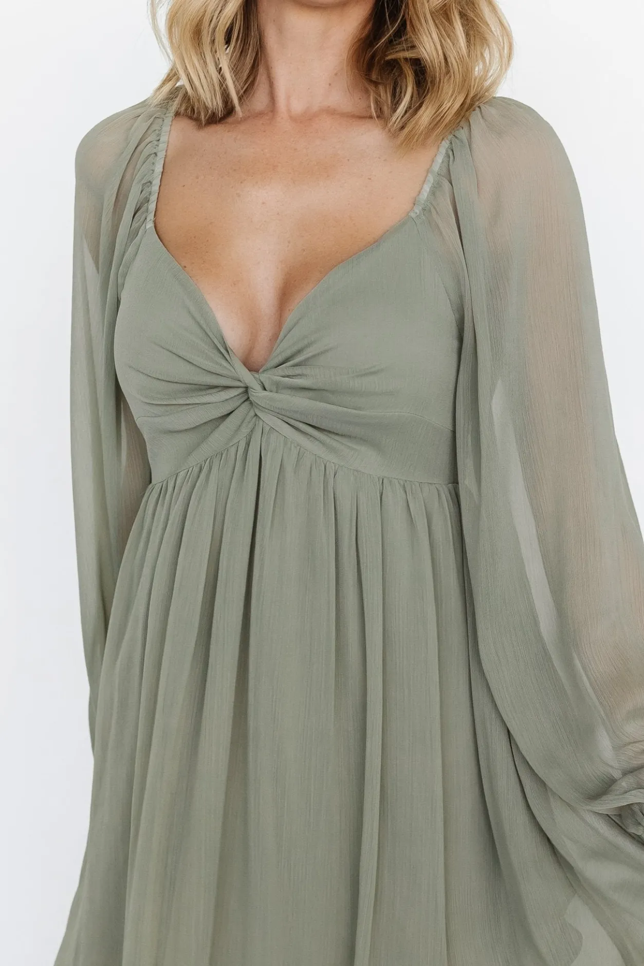Hot Baltic Born Dione Midi Dress | Dusty Olive DustyOlive