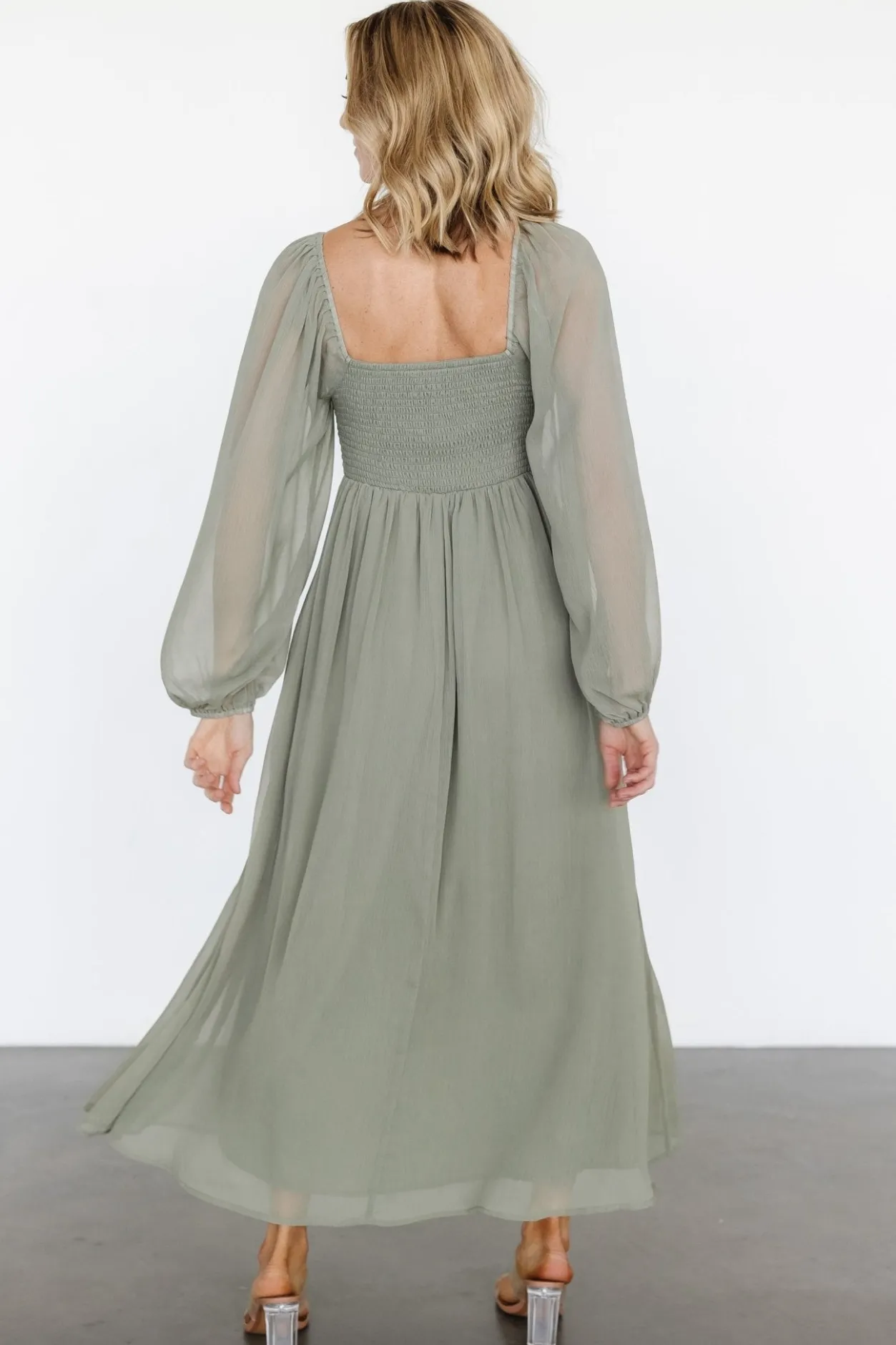 Hot Baltic Born Dione Midi Dress | Dusty Olive DustyOlive