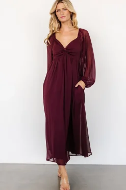 Fashion Baltic Born Dione Midi Dress | Mahogany