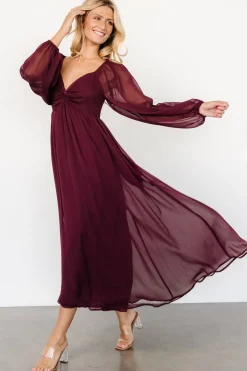 Fashion Baltic Born Dione Midi Dress | Mahogany