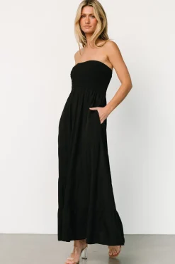 New Baltic Born Domenica Strapless Maxi Dress | Black