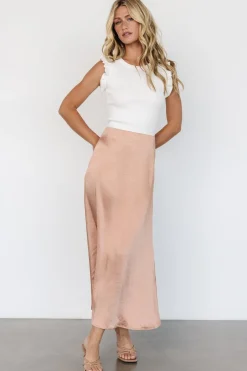 Sale Baltic Born Dominga Satin Skirt | Light Copper LightCopper