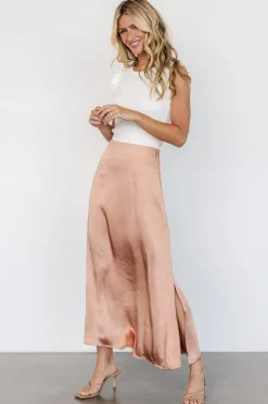 Sale Baltic Born Dominga Satin Skirt | Light Copper LightCopper