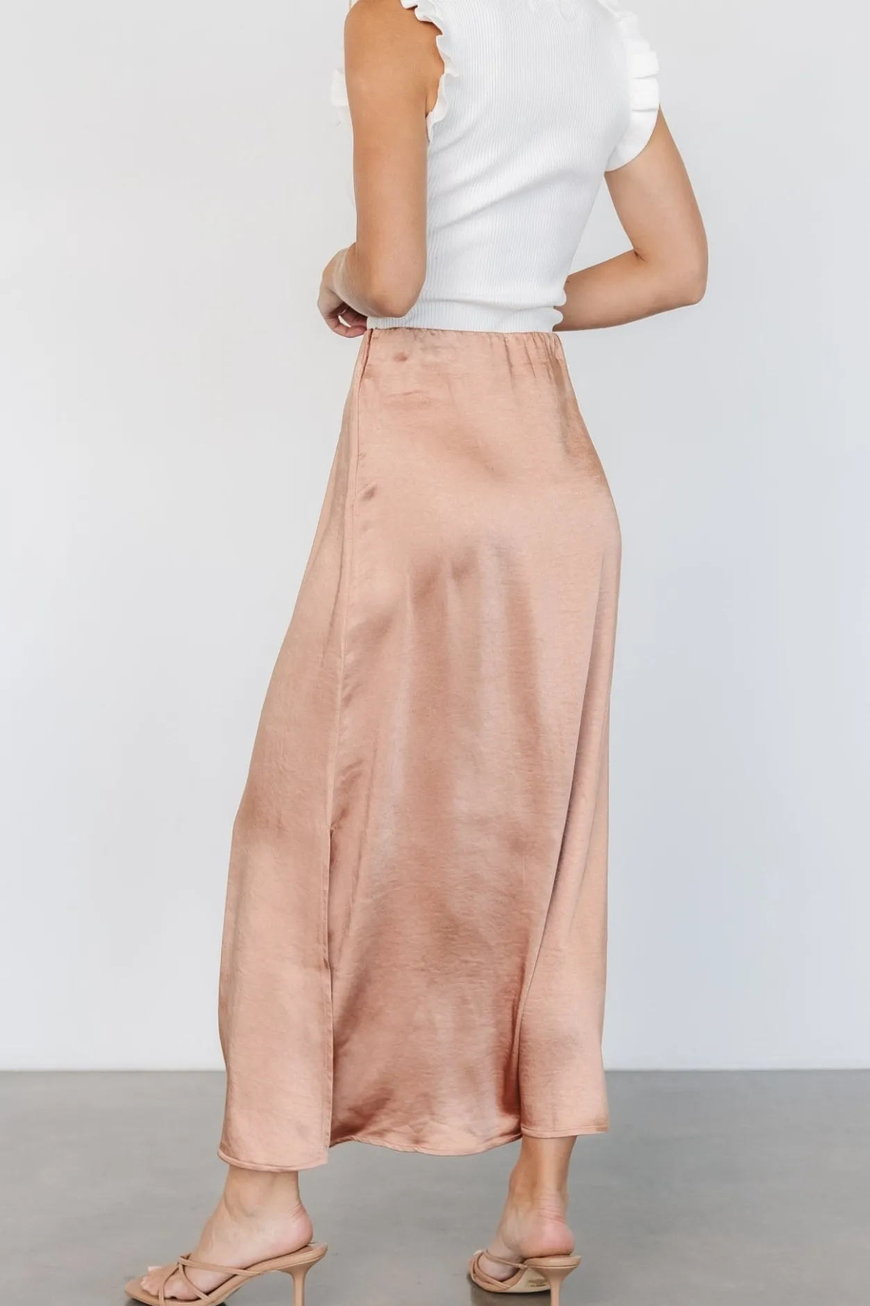 Sale Baltic Born Dominga Satin Skirt | Light Copper LightCopper