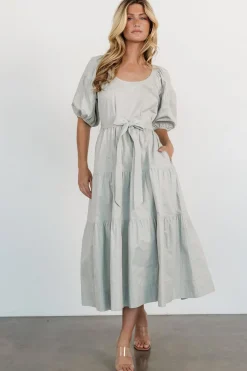New Baltic Born Dorothy Poplin Maxi Dress | Sage