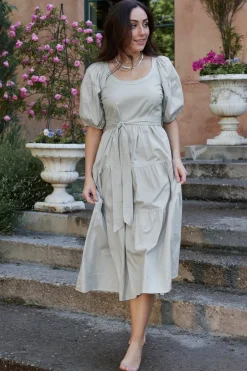 New Baltic Born Dorothy Poplin Maxi Dress | Sage