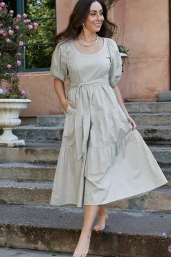 New Baltic Born Dorothy Poplin Maxi Dress | Sage