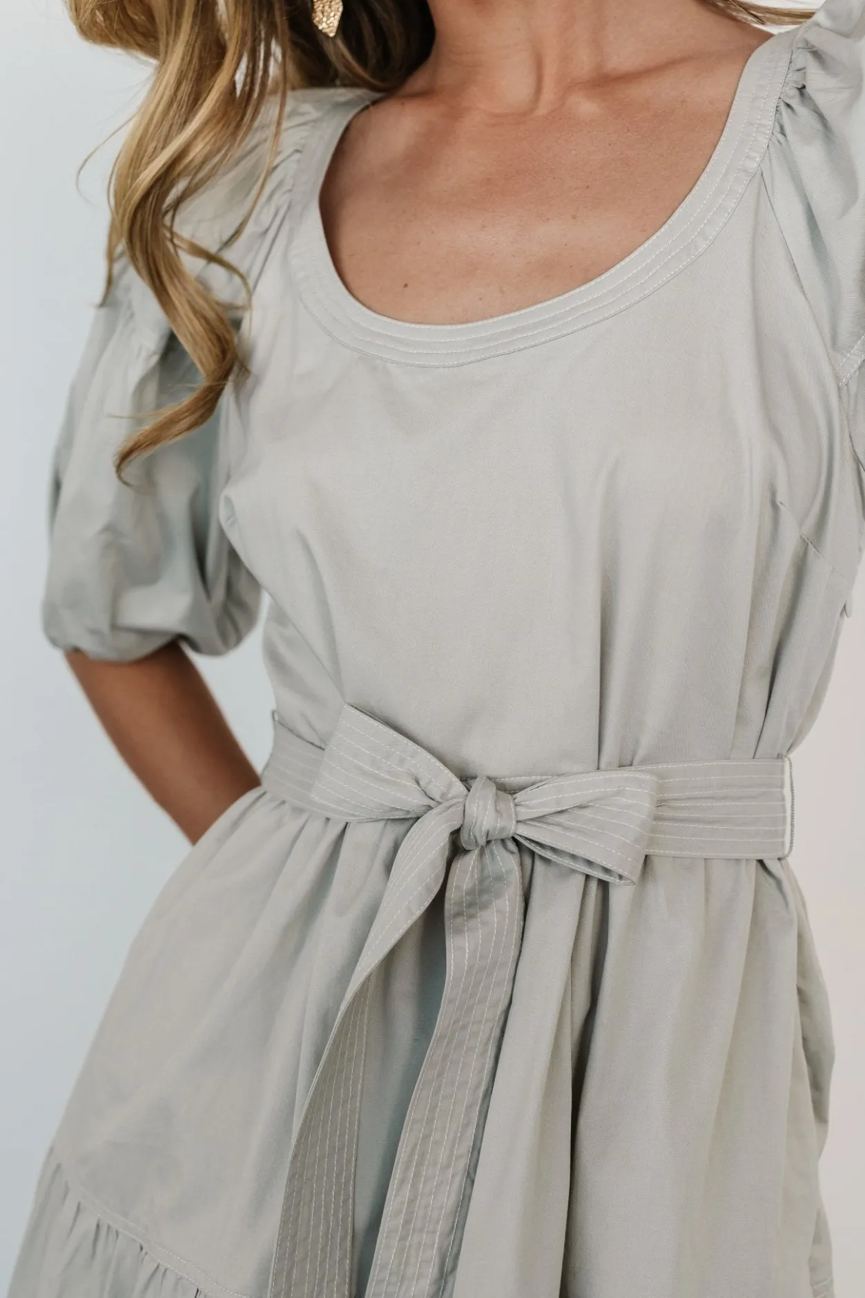 New Baltic Born Dorothy Poplin Maxi Dress | Sage