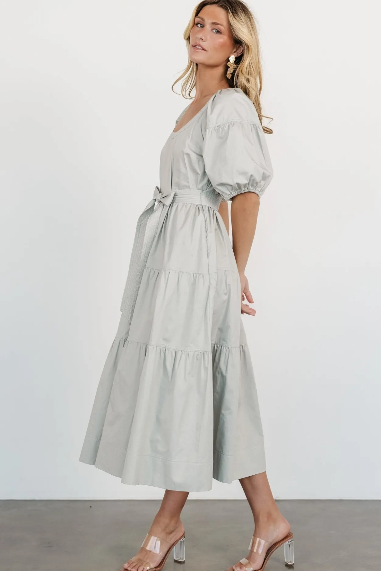 New Baltic Born Dorothy Poplin Maxi Dress | Sage