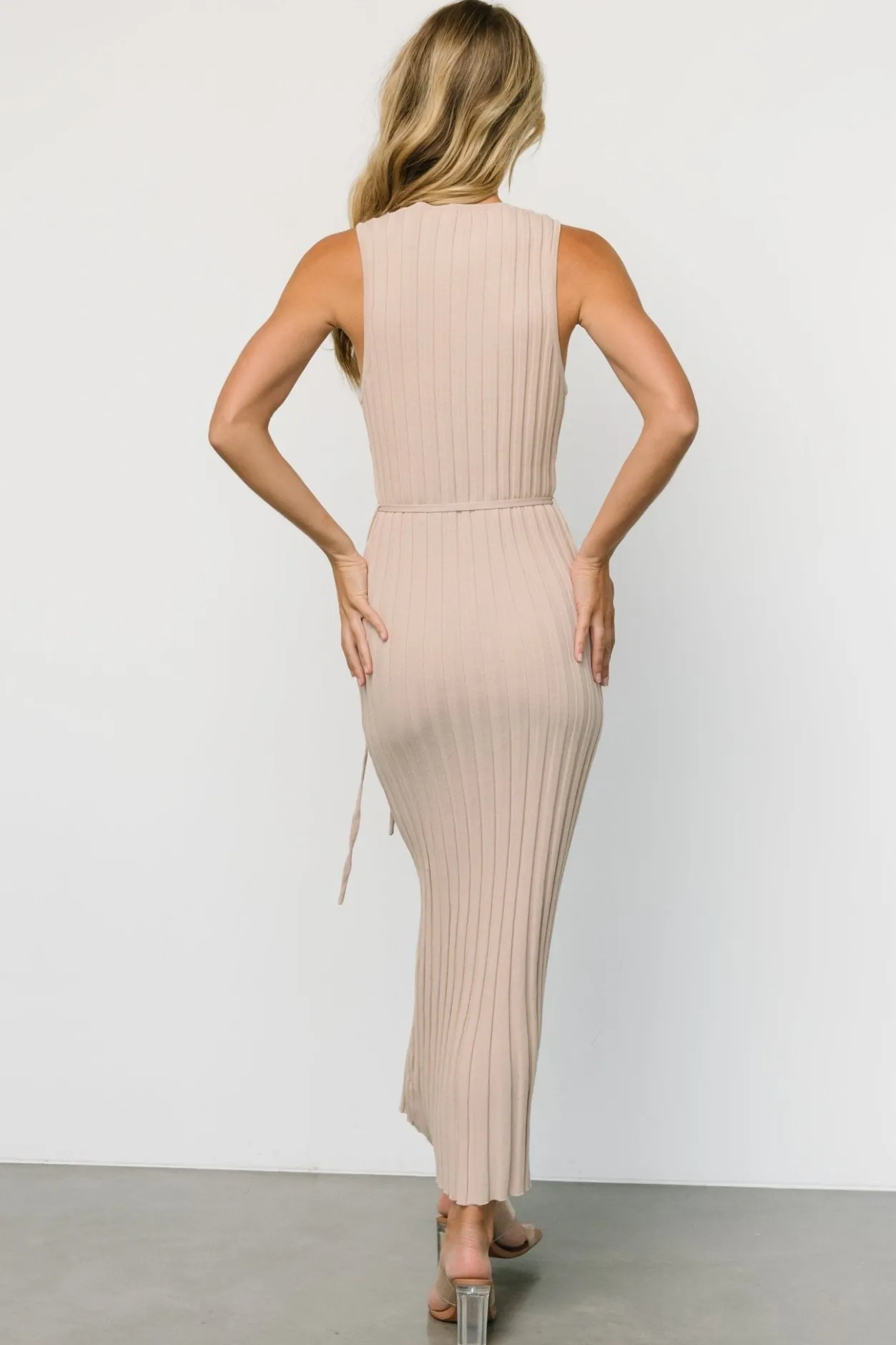 Best Baltic Born Drew Ribbed Knit Dress | Natural