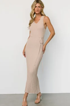 Best Baltic Born Drew Ribbed Knit Dress | Natural