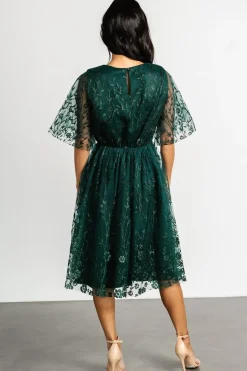 Best Baltic Born Duchess Tulle Dress | Dark Green Sparkle DarkGreenSparkle