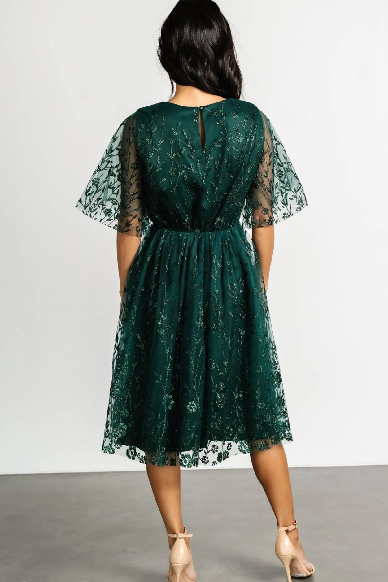 Best Baltic Born Duchess Tulle Dress | Dark Green Sparkle DarkGreenSparkle