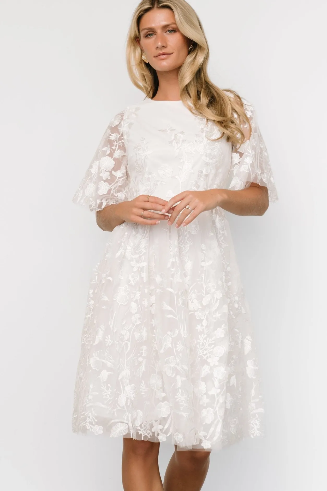 Discount Baltic Born Duchess Tulle Dress | White Garden WhiteGarden