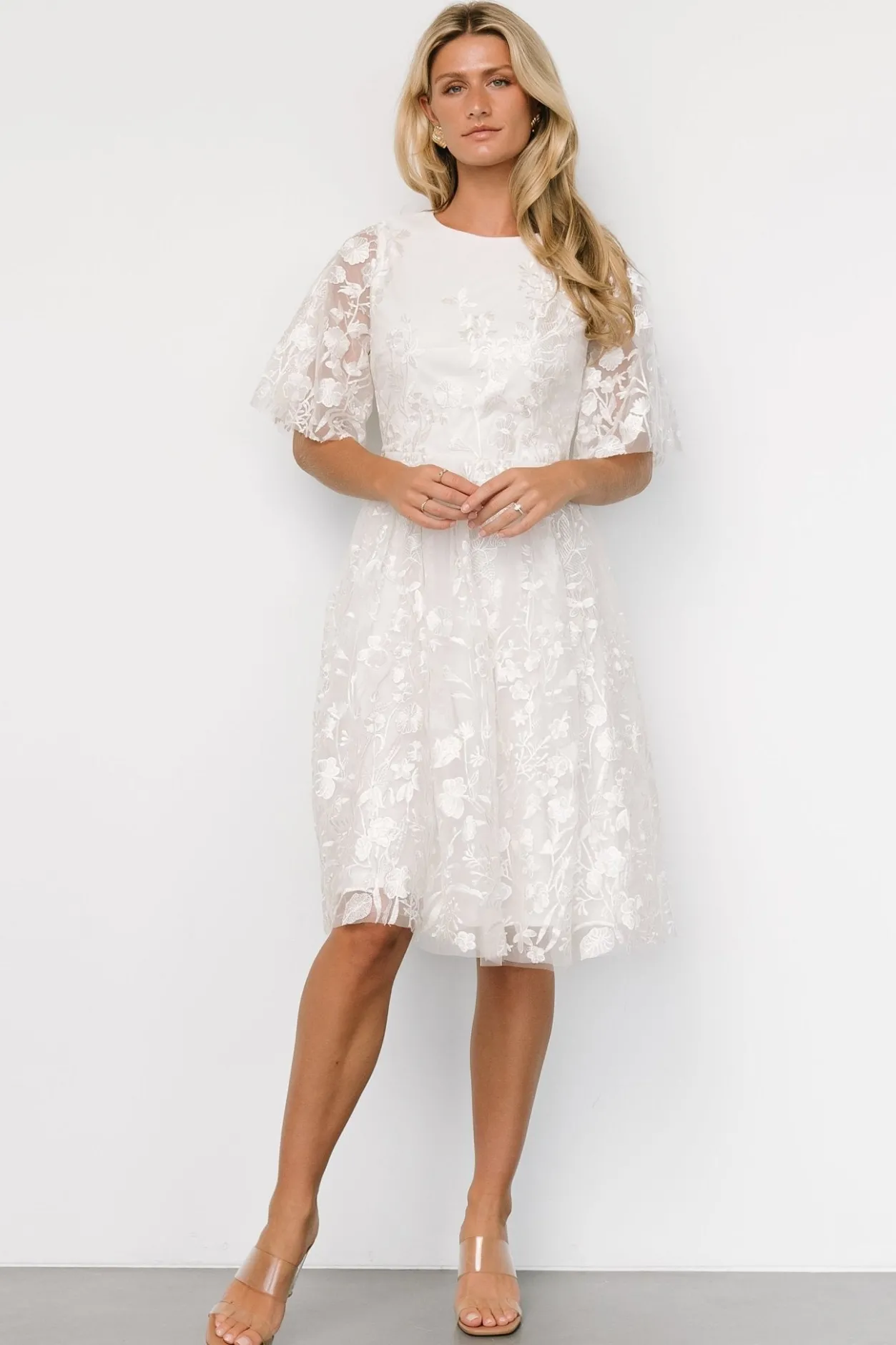 Discount Baltic Born Duchess Tulle Dress | White Garden WhiteGarden