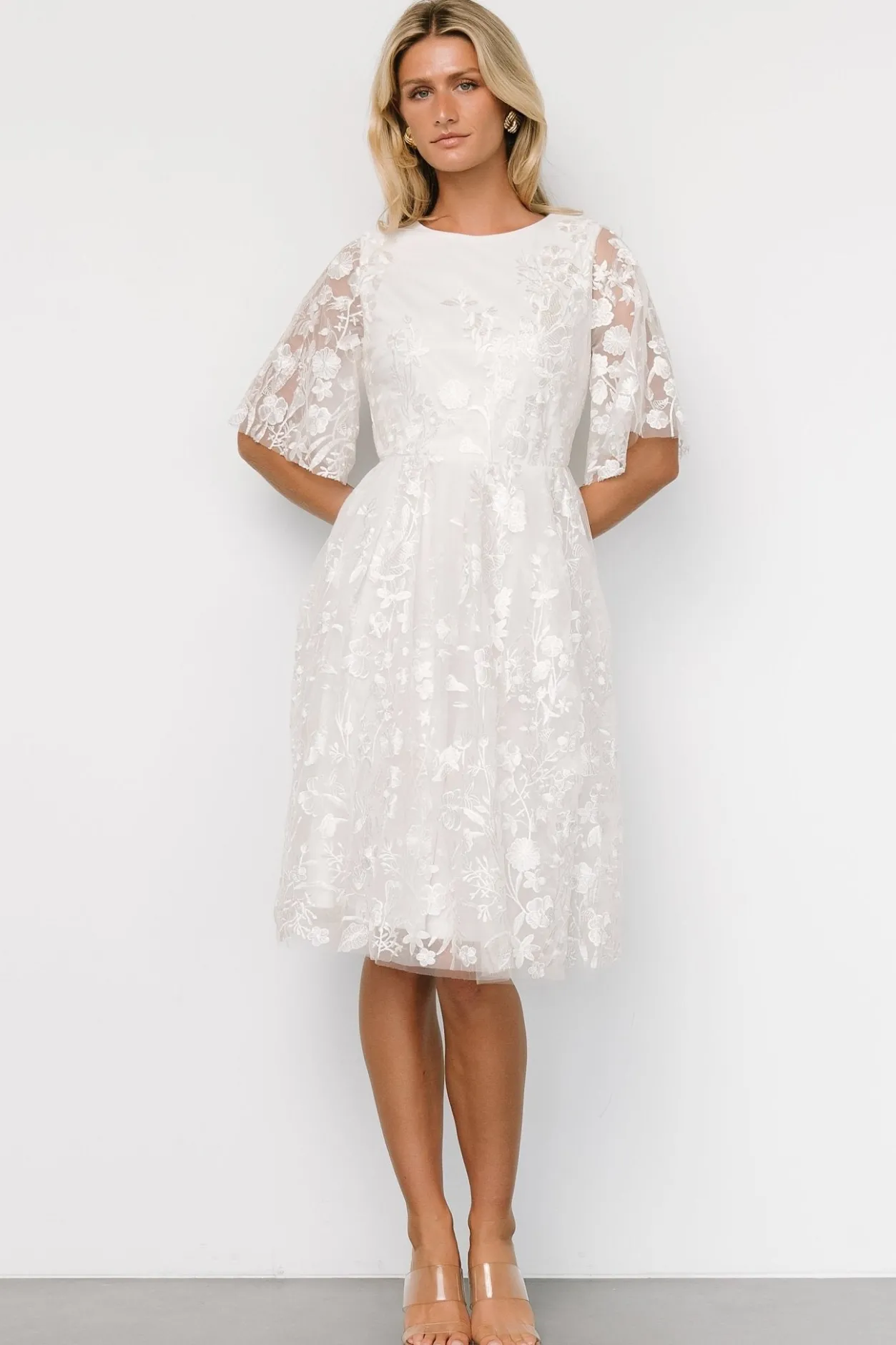 Discount Baltic Born Duchess Tulle Dress | White Garden WhiteGarden