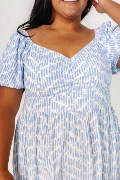 Discount Baltic Born Durban Maxi Dress | Dusty Blue Print DustyBluePrint