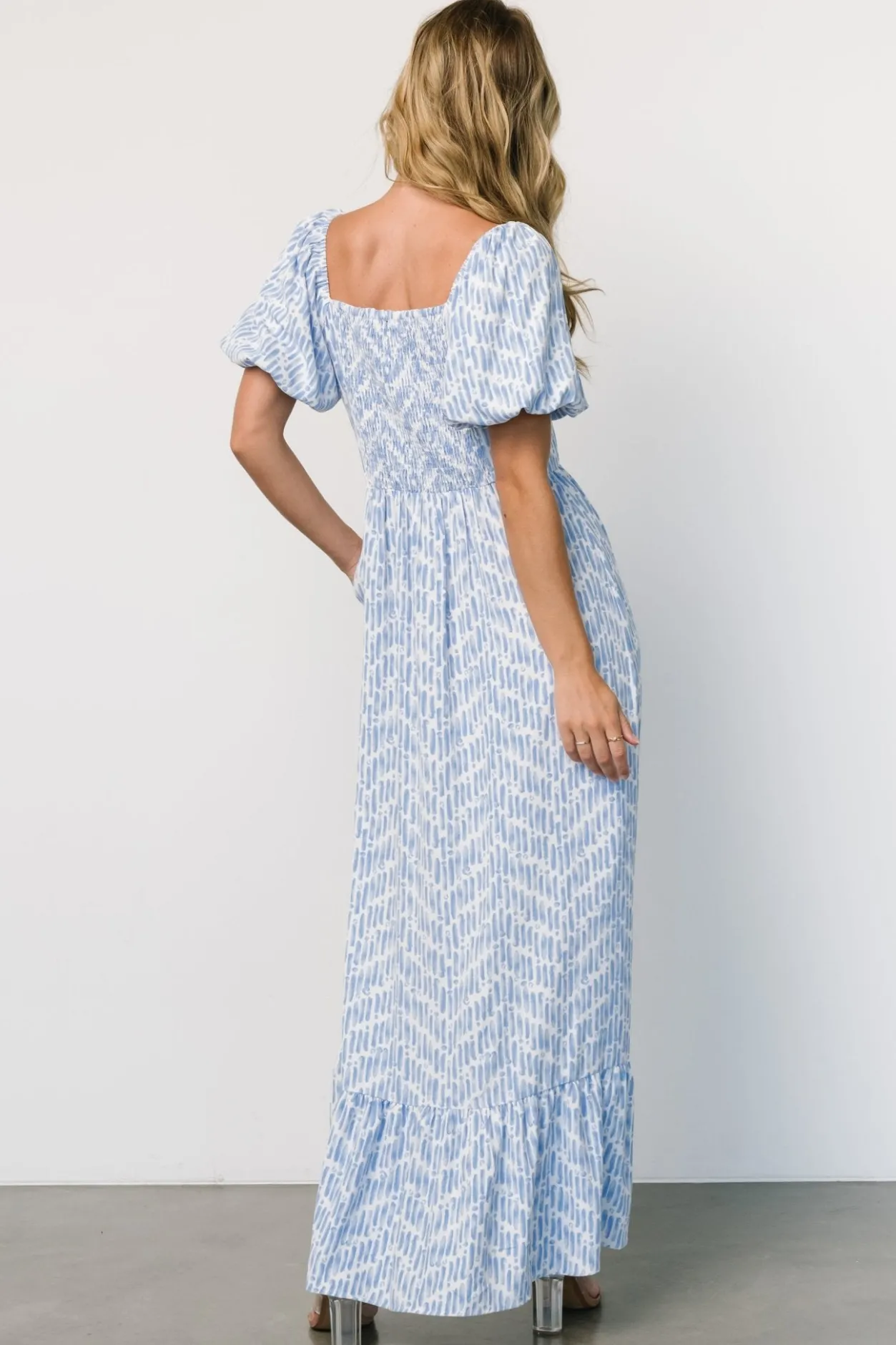 Discount Baltic Born Durban Maxi Dress | Dusty Blue Print DustyBluePrint