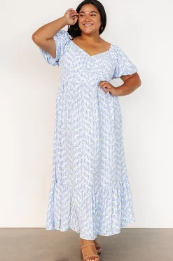 Discount Baltic Born Durban Maxi Dress | Dusty Blue Print DustyBluePrint