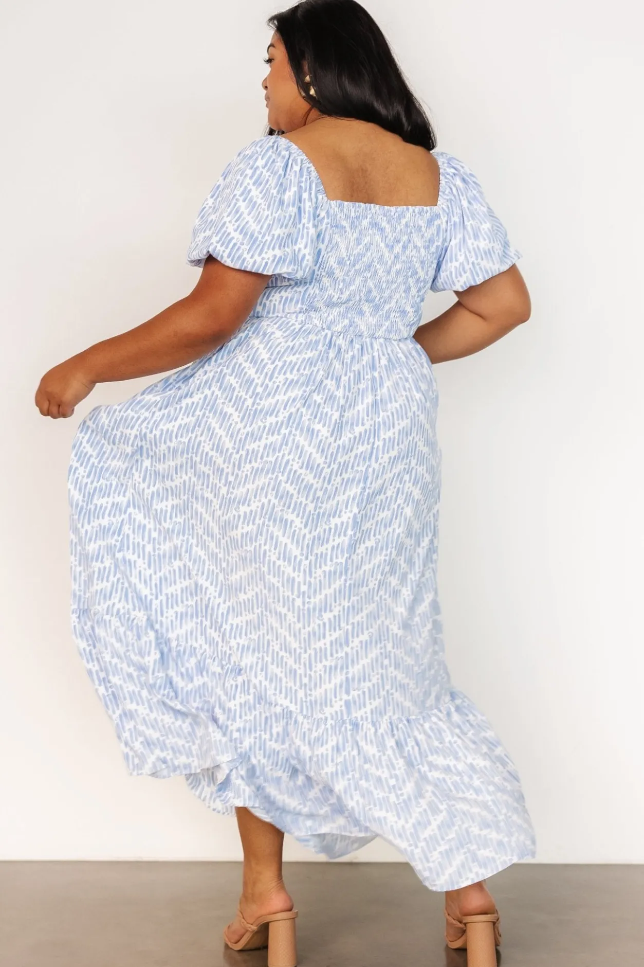 Discount Baltic Born Durban Maxi Dress | Dusty Blue Print DustyBluePrint
