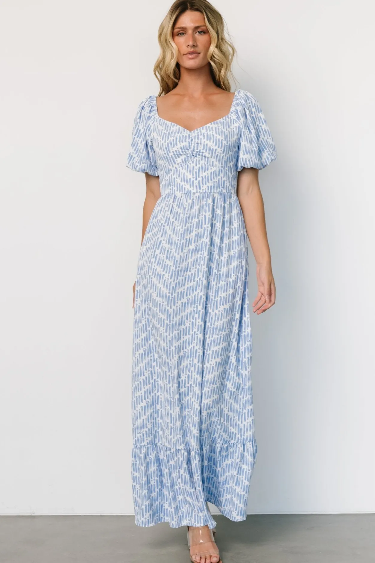 Discount Baltic Born Durban Maxi Dress | Dusty Blue Print DustyBluePrint