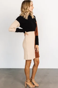 Hot Baltic Born Easton Sweater Dress | Black Multi BlackMulti